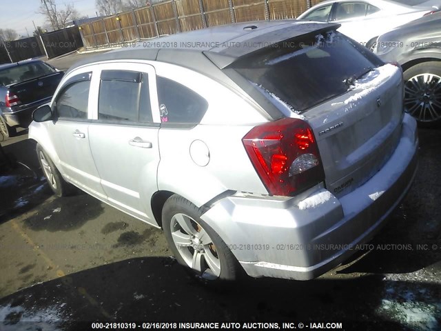 1B3CB4HA7AD530229 - 2010 DODGE CALIBER SXT SILVER photo 3