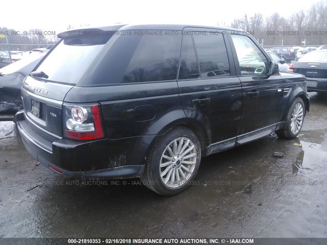 SALSF2D40CA755611 - 2012 LAND ROVER RANGE ROVER SPORT HSE BLACK photo 4