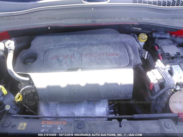 ZACCJBAT0GPC86869 - 2016 JEEP RENEGADE SPORT Կարմիր լուսանկար 10
