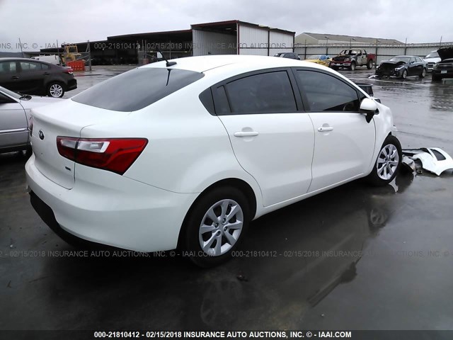 KNADM4A3XH6062131 - 2017 KIA RIO LX Սպիտակ լուսանկար 4