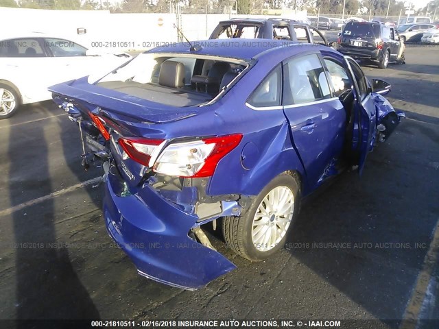 1FADP3J27DL254622 - 2013 FORD FOCUS TITANIUM BLUE photo 4