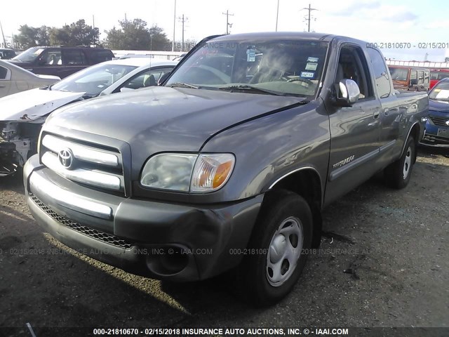 5TBRU34196S477914 - 2006 TOYOTA TUNDRA ACCESS CAB SR5 GRAY photo 2