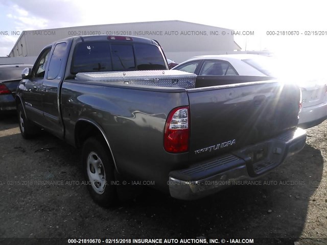 5TBRU34196S477914 - 2006 TOYOTA TUNDRA ACCESS CAB SR5 GRAY photo 3