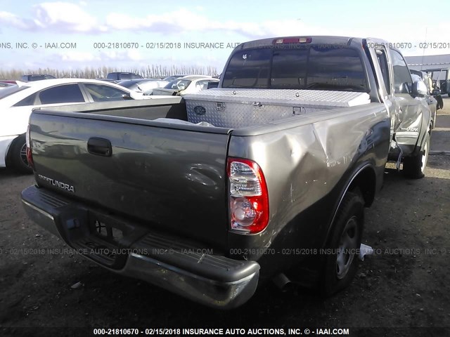 5TBRU34196S477914 - 2006 TOYOTA TUNDRA ACCESS CAB SR5 GRAY photo 4