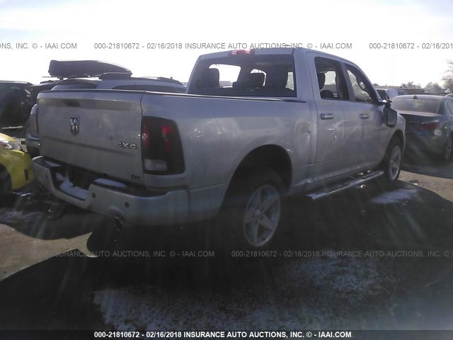 1C6RD7MT3CS150421 - 2012 DODGE RAM 1500 SPORT SILVER photo 4