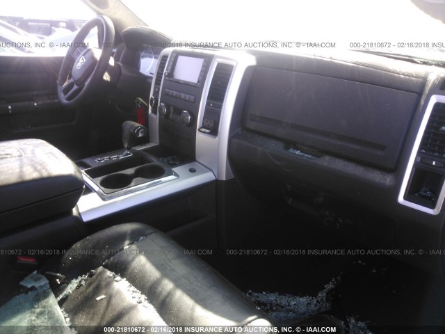 1C6RD7MT3CS150421 - 2012 DODGE RAM 1500 SPORT SILVER photo 5