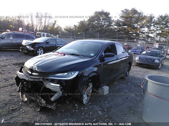 1C3CCCBG7FN505890 - 2015 CHRYSLER 200 S BLACK photo 2