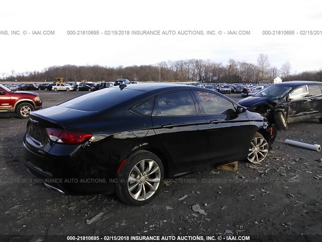 1C3CCCBG7FN505890 - 2015 CHRYSLER 200 S 黑色 照片 4