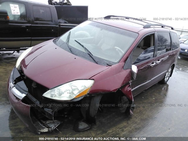 5TDZA22C56S459067 - 2006 TOYOTA SIENNA XLE/XLE LIMITED RED photo 2