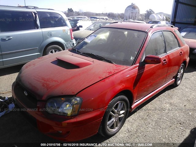 JF1GG29675G812879 - 2005 SUBARU IMPREZA WRX/VDT RED photo 2