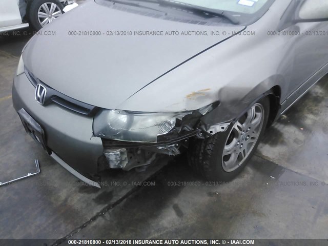 2HGFG12968H543806 - 2008 HONDA CIVIC EXL თაფლისფერი ფოტო 6