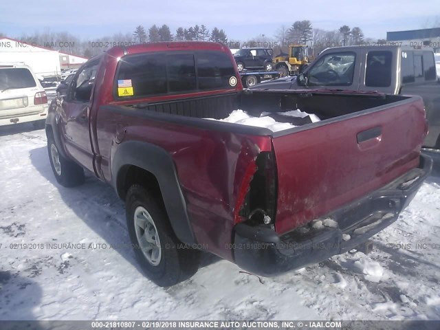 5TEPX42N49Z654670 - 2009 TOYOTA TACOMA RED photo 3