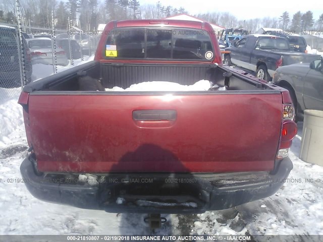 5TEPX42N49Z654670 - 2009 TOYOTA TACOMA RED photo 8