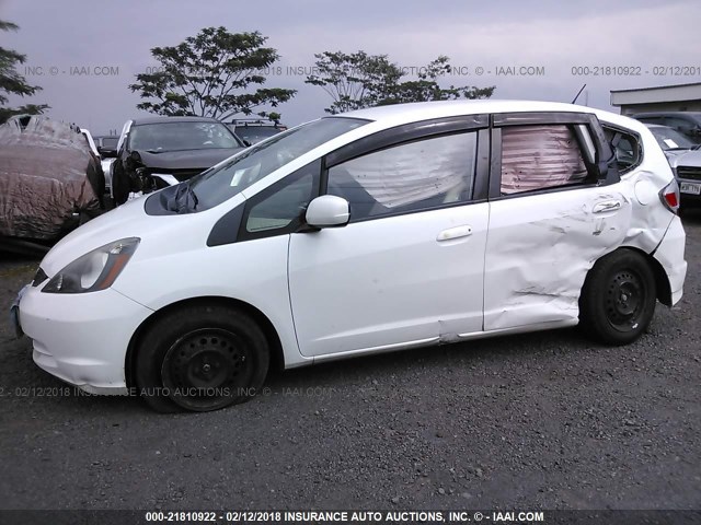 JHMGE8H37CS006902 - 2012 HONDA FIT 白色 照片 6