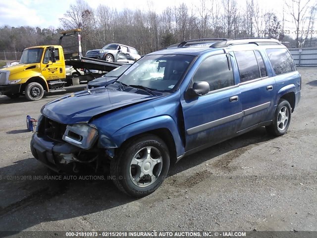 1GNET16S256149467 - 2005 CHEVROLET TRAILBLAZER EXT LS/EXT LT BLUE photo 2