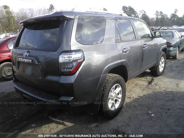 JTEBU5JR6E5153513 - 2014 TOYOTA 4RUNNER SR5/LIMITED/TRAIL GRAY photo 4