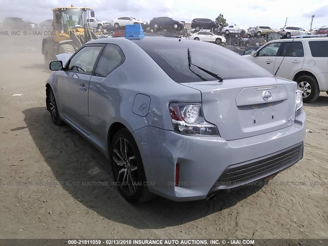 JTKJF5C72GJ025052 - 2016 TOYOTA SCION TC BLUE photo 3