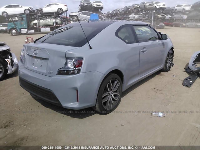 JTKJF5C72GJ025052 - 2016 TOYOTA SCION TC 蓝色 照片 4