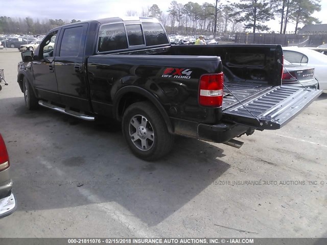 1FTPW14558FA62981 - 2008 FORD F150 SUPERCREW BLACK photo 3