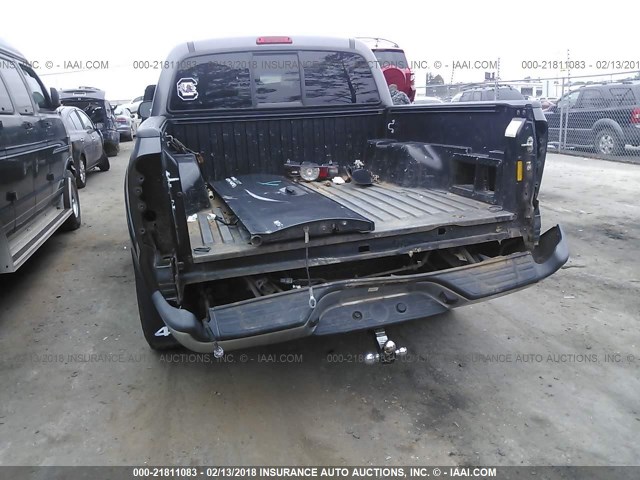 3TMLU4EN0DM119196 - 2013 TOYOTA TACOMA DOUBLE CAB ნაცრისფერი ფოტო 6
