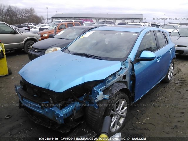 JM1BL1K57B1498838 - 2011 MAZDA 3 S BLUE photo 6