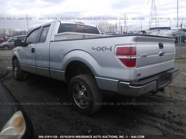 1FTEX1E82AFA89879 - 2010 FORD F150 SUPER CAB SILVER photo 3