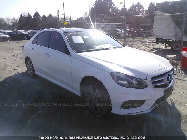 WDDHF8JB4EB030197 - 2014 MERCEDES-BENZ E 350 4MATIC WHITE photo 1