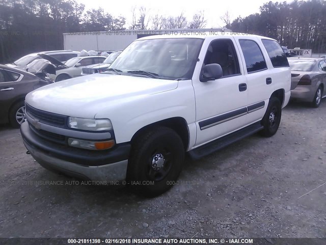 1GNEC13Z06R149078 - 2006 CHEVROLET TAHOE C1500 WHITE photo 2