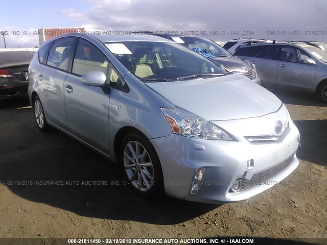 JTDZN3EU5C3161906 - 2012 TOYOTA PRIUS V SILVER photo 1