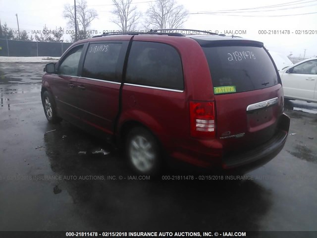 2A8HR54P28R744884 - 2008 CHRYSLER TOWN & COUNTRY TOURING BURGUNDY photo 3