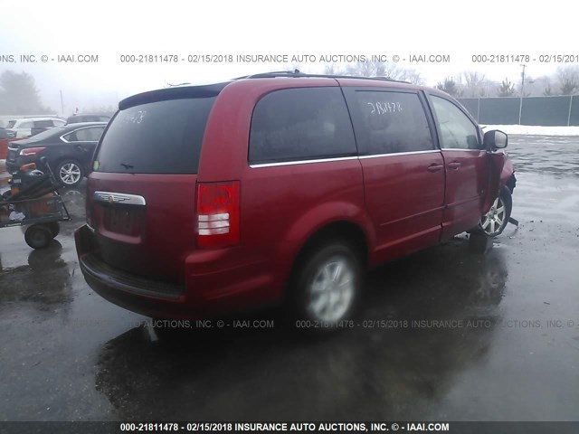 2A8HR54P28R744884 - 2008 CHRYSLER TOWN & COUNTRY TOURING BURGUNDY photo 4