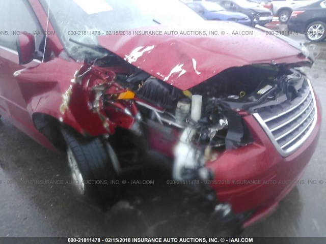 2A8HR54P28R744884 - 2008 CHRYSLER TOWN & COUNTRY TOURING BURGUNDY photo 6