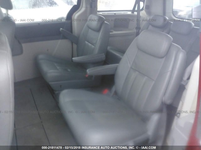 2A8HR54P28R744884 - 2008 CHRYSLER TOWN & COUNTRY TOURING BURGUNDY photo 8