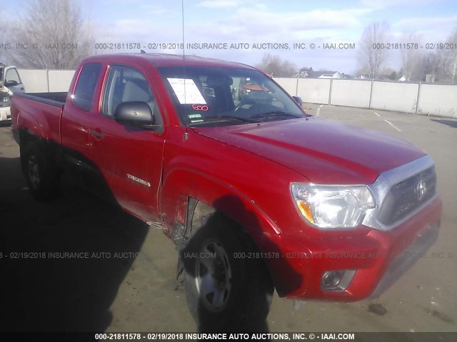 5TFUX4EN7CX014854 - 2012 TOYOTA TACOMA ACCESS CAB RED photo 1