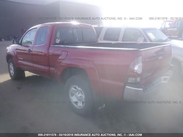 5TFUX4EN7CX014854 - 2012 TOYOTA TACOMA ACCESS CAB Қызыл фото 3