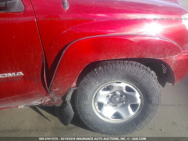 5TFUX4EN7CX014854 - 2012 TOYOTA TACOMA ACCESS CAB Қызыл фото 6