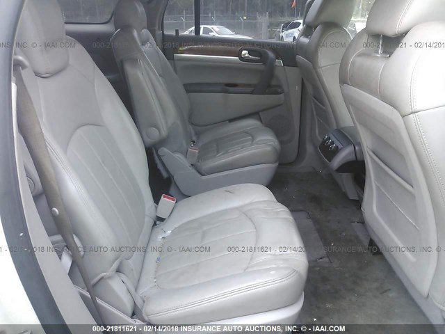 5GAEV23D29J166028 - 2009 BUICK ENCLAVE CXL WHITE photo 8