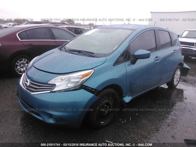 3N1CE2CP3GL374122 - 2016 NISSAN VERSA NOTE S/S PLUS/SV/SL/SR BLUE photo 2