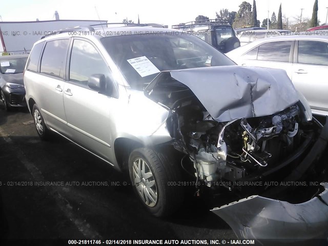 5TDZK23C78S189726 - 2008 TOYOTA SIENNA CE/LE SILVER photo 1