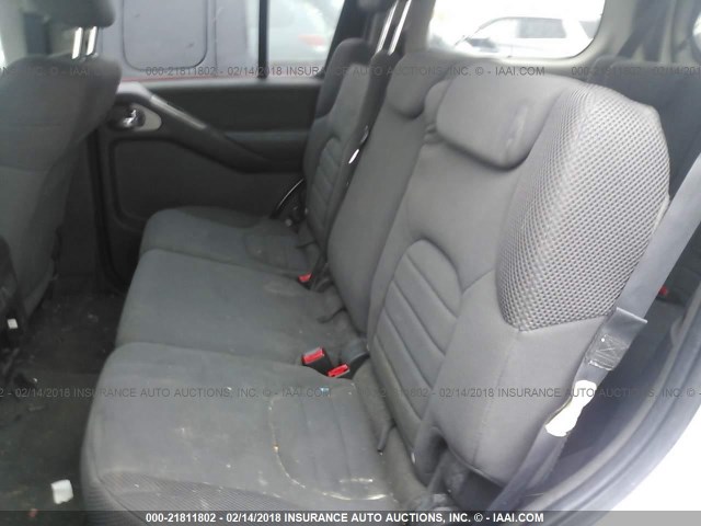 5N1AR18W47C646168 - 2007 NISSAN PATHFINDER LE/SE/XE SILVER photo 8