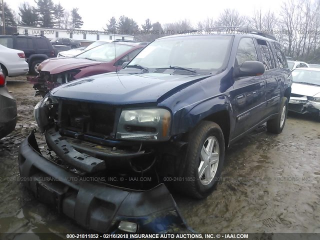 1GNET16S036192671 - 2003 CHEVROLET TRAILBLAZER EXT BLUE photo 2