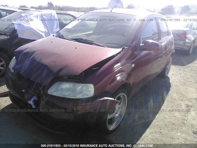 KL1TD66667B771567 - 2007 CHEVROLET AVEO LS 红色 照片 2