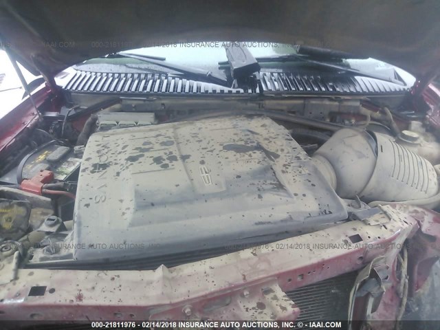 5LMFU285X5LJ06271 - 2005 LINCOLN NAVIGATOR 红色 照片 10