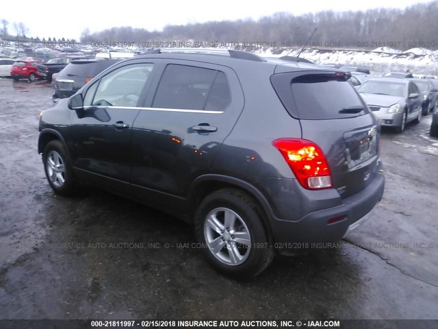 3GNCJPSB4GL249360 - 2016 CHEVROLET TRAX 1LT GRAY photo 3