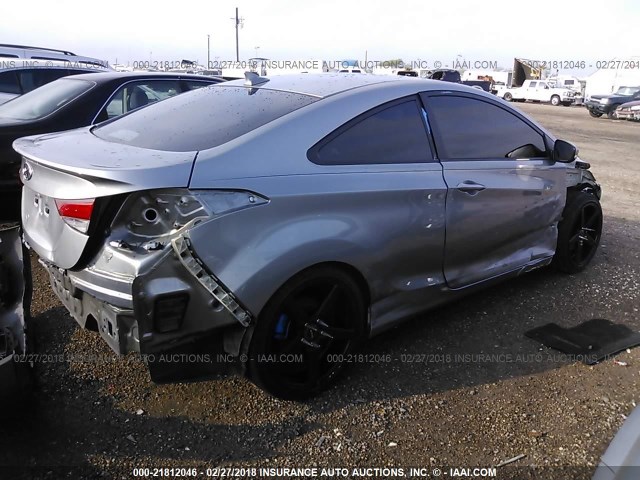 KMHDH6AH8EU029677 - 2014 HYUNDAI ELANTRA COUPE GS/SE GRAY photo 4