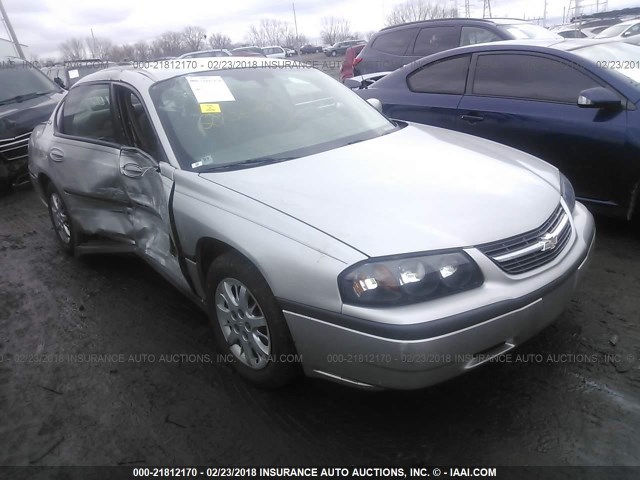 2G1WF55E559275640 - 2005 CHEVROLET IMPALA SILVER photo 1