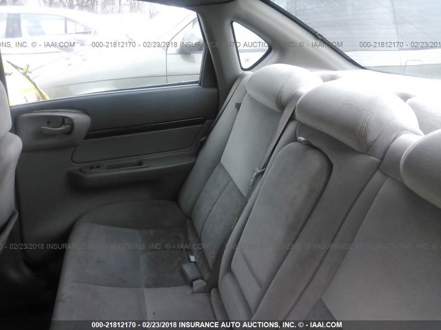 2G1WF55E559275640 - 2005 CHEVROLET IMPALA SILVER photo 8