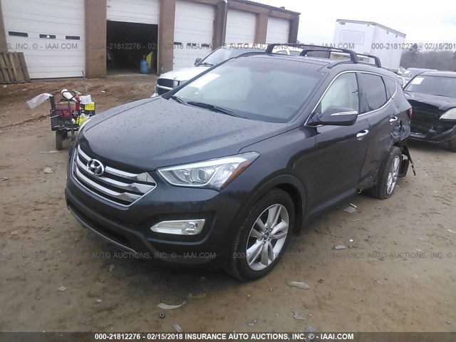 5XYZW4LA4FG286598 - 2015 HYUNDAI SANTA FE SPORT  GRAY photo 2