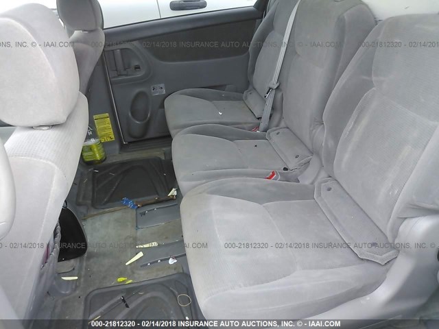 5TDZA23C55S357412 - 2005 TOYOTA SIENNA CE/LE WHITE photo 8