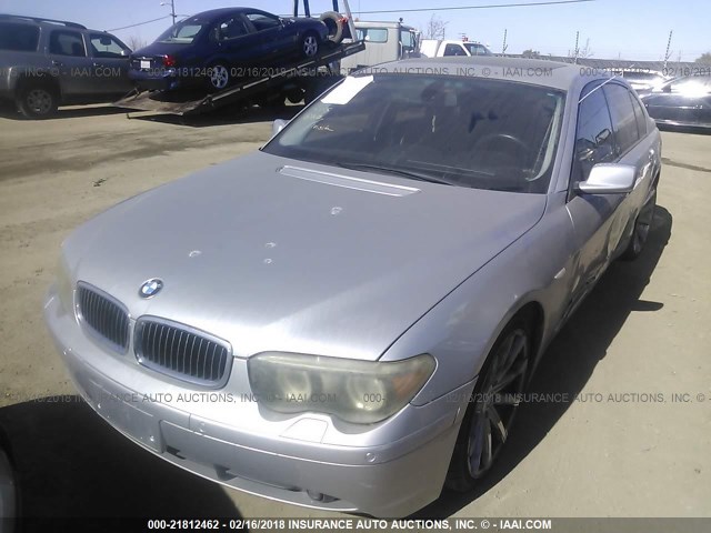 WBAGN63514DS52748 - 2004 BMW 745 LI SILVER photo 2
